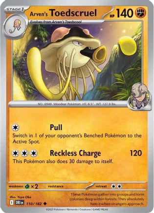 Arven's Toedscruel (110) [SV10: Destined Rivals] Reverse Holofoil - Deck Out Gaming