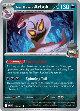 Team Rocket's Arbok (113) [SV10: Destined Rivals] - Deck Out Gaming