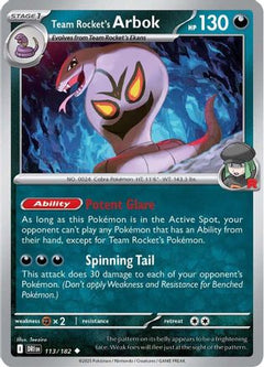 Team Rocket's Arbok (113) [SV10: Destined Rivals] Reverse Holofoil - Deck Out Gaming