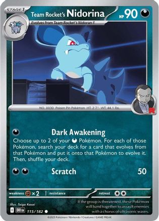 Team Rocket's Nidorina (115) [SV10: Destined Rivals] - Deck Out Gaming