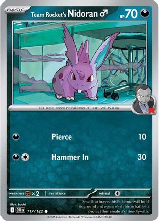 Team Rocket's Nidoran M (117) [SV10: Destined Rivals] - Deck Out Gaming