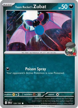Team Rocket's Zubat (120) [SV10: Destined Rivals] - Deck Out Gaming