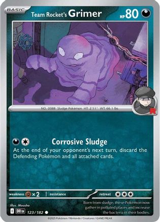 Team Rocket's Grimer (123) [SV10: Destined Rivals] Reverse Holofoil - Deck Out Gaming