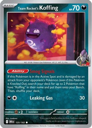 Team Rocket's Koffing (125) [SV10: Destined Rivals] - Deck Out Gaming