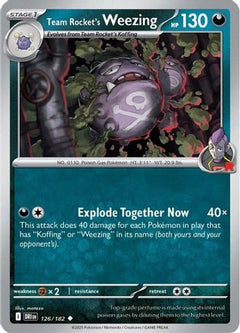 Team Rocket's Weezing - 126/182 (126) [SV10: Destined Rivals] Reverse Holofoil - Deck Out Gaming