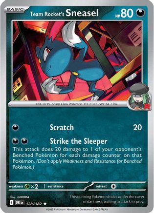 Team Rocket's Sneasel (128) [SV10: Destined Rivals] Holofoil - Deck Out Gaming