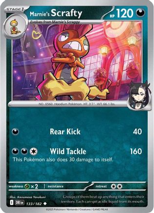 Marnie's Scrafty (133) [SV10: Destined Rivals] Reverse Holofoil - Deck Out Gaming