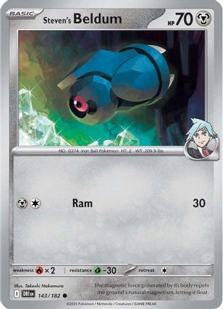 Steven's Beldum (143) [SV10: Destined Rivals] Reverse Holofoil - Deck Out Gaming