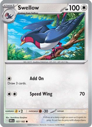 Swellow (157) [SV10: Destined Rivals] - Deck Out Gaming