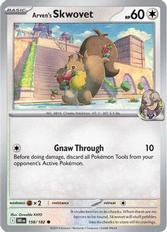 Arven's Skwovet (158) [SV10: Destined Rivals] Reverse Holofoil - Deck Out Gaming