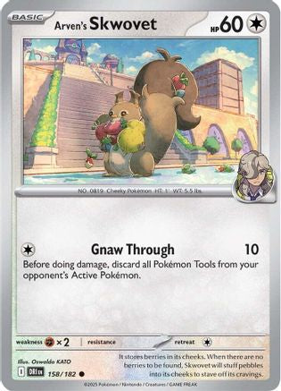 Arven's Skwovet (158) [SV10: Destined Rivals] Reverse Holofoil - Deck Out Gaming