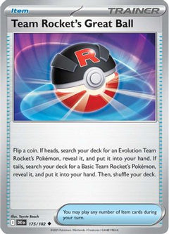 Team Rocket's Great Ball (175) [SV10: Destined Rivals] Reverse Holofoil - Deck Out Gaming