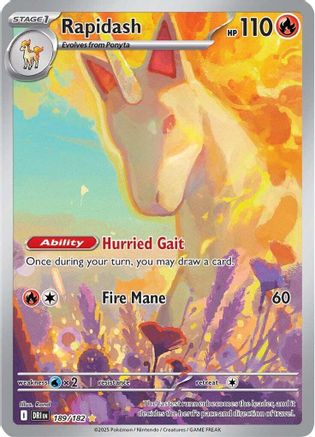 Rapidash - 189/182 (189) [SV10: Destined Rivals] Holofoil - Deck Out Gaming