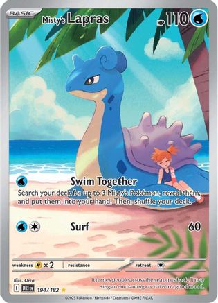 Misty's Lapras - 194/182 (194) [SV10: Destined Rivals] Holofoil - Deck Out Gaming