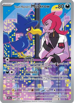 Team Rocket's Murkrow - 200/182 (200) [SV10: Destined Rivals] Holofoil - Deck Out Gaming