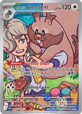 Arven's Greedent - 205/182 (205) [SV10: Destined Rivals] Holofoil - Deck Out Gaming