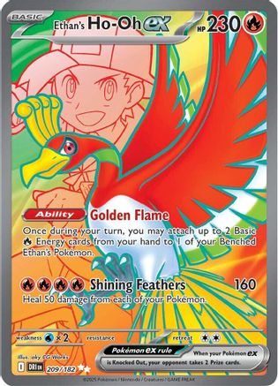 Ethan's Ho-Oh ex - 209/182 (209) [SV10: Destined Rivals] Holofoil - Deck Out Gaming