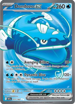 Dondozo ex - 211/182 (211) [SV10: Destined Rivals] Holofoil - Deck Out Gaming