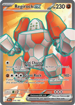 Regirock ex - 214/182 (214) [SV10: Destined Rivals] Holofoil - Deck Out Gaming