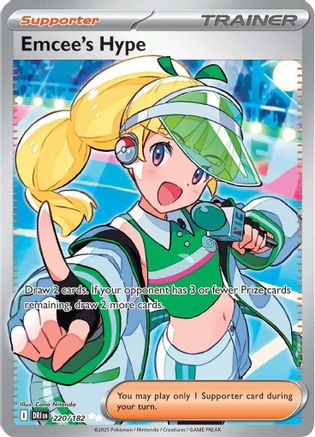 Emcee's Hype - 220/182 (220) [SV10: Destined Rivals] Holofoil - Deck Out Gaming