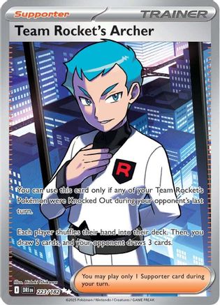 Team Rocket's Archer - 223/182 (223) [SV10: Destined Rivals] Holofoil - Deck Out Gaming