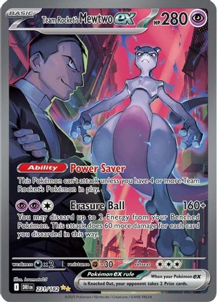 Team Rocket's Mewtwo ex - 231/182 (231) [SV10: Destined Rivals] Holofoil - Deck Out Gaming