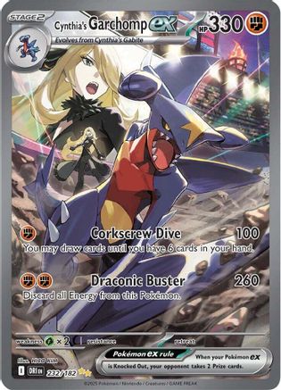 Cynthia's Garchomp ex - 232/182 (232) [SV10: Destined Rivals] Holofoil - Deck Out Gaming