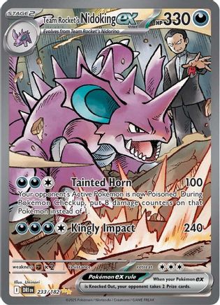 Team Rocket's Nidoking ex - 233/182 (233) [SV10: Destined Rivals] Holofoil - Deck Out Gaming