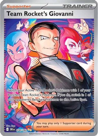 Team Rocket's Giovanni - 238/182 (238) [SV10: Destined Rivals] Holofoil - Deck Out Gaming