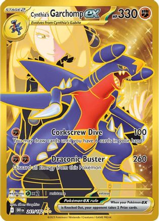 Cynthia's Garchomp ex - 241/182 (241) [SV10: Destined Rivals] Holofoil - Deck Out Gaming