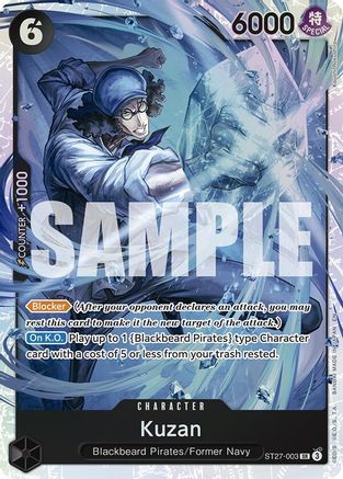 Kuzan (ST27-003) [Starter Deck 27: BLACK Marshall.D.Teach] Foil-1