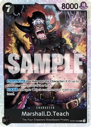 Marshall.D.Teach (ST27-005) (ST27-005) [Starter Deck 27: BLACK Marshall.D.Teach] Foil-1