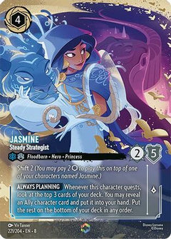 Jasmine - Steady Strategist (Enchanted) (221/204) [Reign of Jafar] Holofoil - Deck Out Gaming