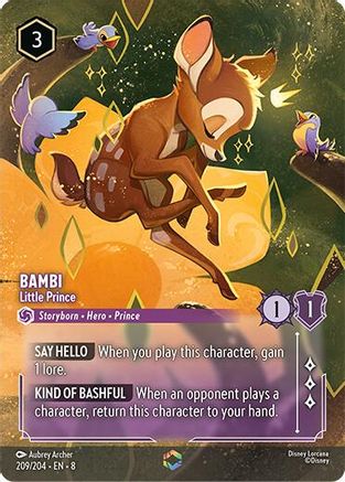 Bambi - Little Prince (Enchanted) (209/204) [Reign of Jafar] Holofoil - Deck Out Gaming