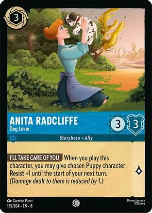 Anita Radcliffe - Dog Lover (155/204) [Reign of Jafar] - Deck Out Gaming