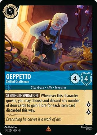 Geppetto – Skilled Craftsman (174/204) [Reign of Jafar] Cold Foil - Deck Out Gaming