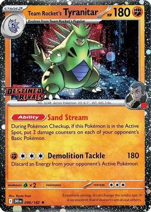 Team Rocket's Tyranitar (Prerelease) (96) [Miscellaneous Cards & Products] Holofoil - Deck Out Gaming