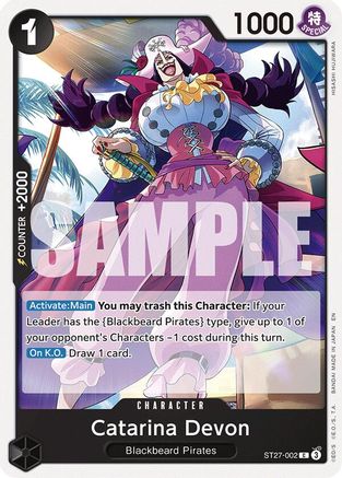 Catarina Devon (ST27-002) [Starter Deck 27: BLACK Marshall.D.Teach]-1