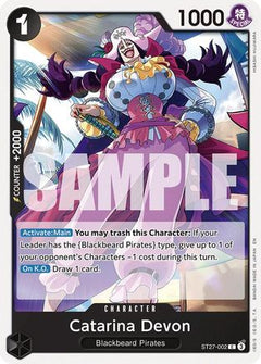 Catarina Devon (ST27-002) [Starter Deck 27: BLACK Marshall.D.Teach]-1