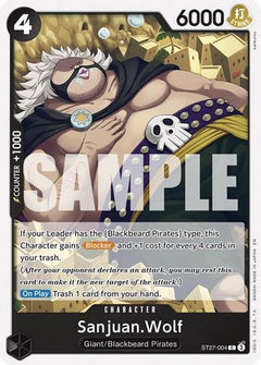 Sanjuan.Wolf (ST27-004) [Starter Deck 27: BLACK Marshall.D.Teach]-1