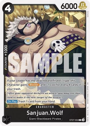 Sanjuan.Wolf (ST27-004) [Starter Deck 27: BLACK Marshall.D.Teach]-1