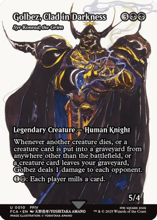 Golbez, Clad in Darkness - Syr Konrad, the Grim (Showcase) (10) [FINAL FANTASY: Through the Ages] foil - Deck Out Gaming