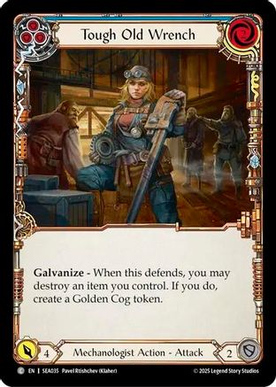 Tough Old Wrench (Blue) (SEA035) [High Seas] Rainbow Foil - Deck Out Gaming