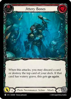 Jittery Bones (Red) (SEA068) [High Seas] Rainbow Foil - Deck Out Gaming