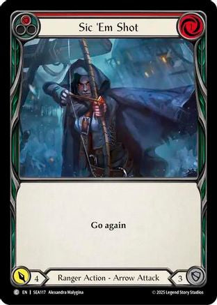 Sic 'Em Shot (Red) (SEA117) [High Seas] - Deck Out Gaming