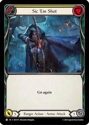 Sic 'Em Shot (Yellow) (SEA118) [High Seas] - Deck Out Gaming
