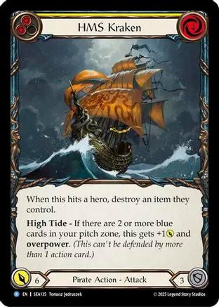 HMS Kraken (SEA135) [High Seas] Rainbow Foil - Deck Out Gaming
