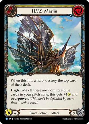 HMS Marlin (SEA136) [High Seas] Rainbow Foil - Deck Out Gaming
