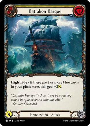 Battalion Barque (Yellow) (SEA153) [High Seas] - Deck Out Gaming