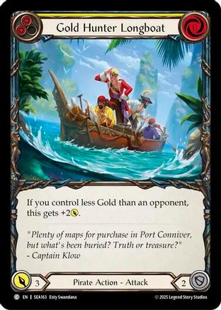 Gold Hunter Longboat (SEA163) [High Seas] Rainbow Foil - Deck Out Gaming